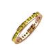 4 - Celina 2.00 mm Round Yellow Diamond Eternity Band 