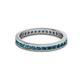 3 - Celina 2.00 mm Round London Blue Topaz Eternity Band 