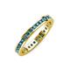 4 - Celina 2.00 mm Round London Blue Topaz Eternity Band 