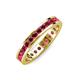 4 - Celina 2.40 mm Round Ruby Eternity Band 