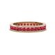 1 - Celina 2.40 mm Round Ruby Eternity Band 