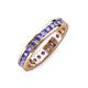 4 - Celina 2.40 mm Round Tanzanite Eternity Band 