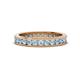 1 - Celina 2.40 mm Round Aquamarine Eternity Band 
