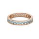 3 - Celina 2.40 mm Round Aquamarine Eternity Band 
