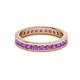 3 - Celina 2.40 mm Round Amethyst Eternity Band 