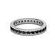 3 - Celina 2.40 mm Round Black Diamond Eternity Band 