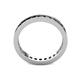 5 - Celina 2.40 mm Round Black Diamond Eternity Band 