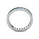 5 - Celina 2.40 mm Round London Blue Topaz Eternity Band 