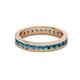 3 - Celina 2.40 mm Round London Blue Topaz Eternity Band 