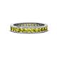 1 - Celina 2.40 mm Round Yellow Diamond Eternity Band 