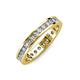 4 - Celina 2.40 mm Round Lab Grown Diamond Eternity Band 