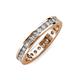 4 - Celina 2.40 mm Round Lab Grown Diamond Eternity Band 