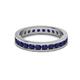 3 - Celina 2.70 mm Round Blue Sapphire Eternity Band 