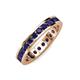 4 - Celina 2.70 mm Round Blue Sapphire Eternity Band 