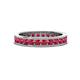 1 - Celina 2.70 mm Round Ruby Eternity Band 