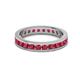 3 - Celina 2.70 mm Round Ruby Eternity Band 