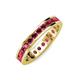 4 - Celina 2.70 mm Round Ruby Eternity Band 
