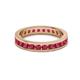 3 - Celina 2.70 mm Round Ruby Eternity Band 