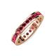 4 - Celina 2.70 mm Round Ruby Eternity Band 