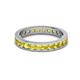 3 - Celina 2.70 mm Round Yellow Sapphire Eternity Band 