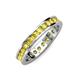 4 - Celina 2.70 mm Round Yellow Sapphire Eternity Band 