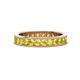 1 - Celina 2.70 mm Round Yellow Sapphire Eternity Band 