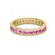 3 - Celina 2.70 mm Round Pink Sapphire Eternity Band 