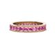 1 - Celina 2.70 mm Round Pink Sapphire Eternity Band 