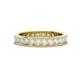 1 - Celina 2.70 mm Round White Sapphire Eternity Band 