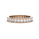 1 - Celina 2.70 mm Round White Sapphire Eternity Band 