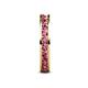 6 - Celina 2.70 mm Round Pink Tourmaline Eternity Band 
