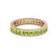 3 - Celina 2.70 mm Round Peridot Eternity Band 