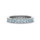 1 - Celina 2.70 mm Round Aquamarine Eternity Band 
