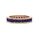 1 - Celina 3.00 mm Round Blue Sapphire Eternity Band 