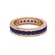 3 - Celina 3.00 mm Round Blue Sapphire Eternity Band 