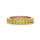 1 - Celina 3.00 mm Round Yellow Sapphire Eternity Band 