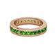 3 - Celina 3.00 mm Round Green Garnet Eternity Band 