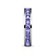 6 - Celina 3.00 mm Round Tanzanite Eternity Band 