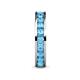 6 - Celina 3.00 mm Round Blue Topaz Eternity Band 