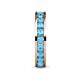 6 - Celina 3.00 mm Round Blue Topaz Eternity Band 