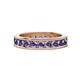 1 - Celina 3.00 mm Round Iolite Eternity Band 