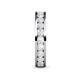 6 - Celina 3.00 mm Round White Sapphire Eternity Band 