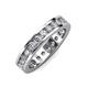 4 - Celina 3.00 mm Round Diamond Eternity Band 