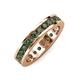 4 - Celina 3.00 mm Round Lab Created Alexandrite Eternity Band 