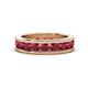 1 - Celina 3.40 mm Round Ruby Eternity Band 