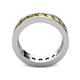 5 - Celina 3.40 mm Round Yellow Sapphire Eternity Band 