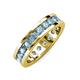 4 - Celina 3.40 mm Round Aquamarine Eternity Band 