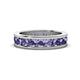 1 - Celina 3.40 mm Round Iolite Eternity Band 