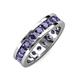 4 - Celina 3.40 mm Round Iolite Eternity Band 
