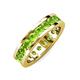 4 - Celina 3.40 mm Round Peridot Eternity Band 